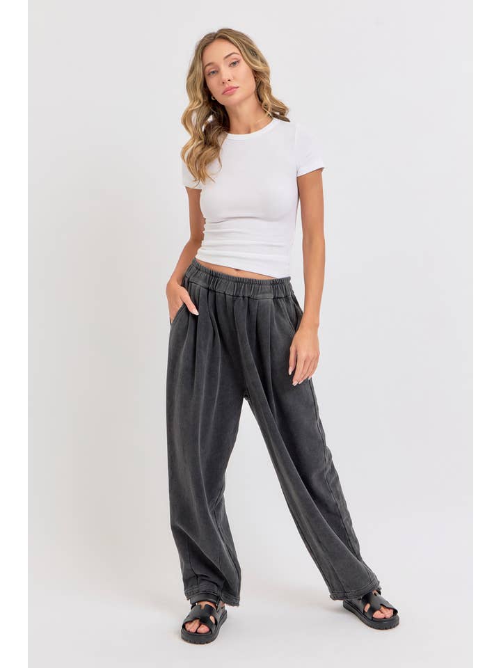 Sweet Lovely by Jen – wholesale Lounge Sweatpants/jogging bottoms – Women's – MINERAL WASHED SWEATPANTS IN FRENCH TERRY 15