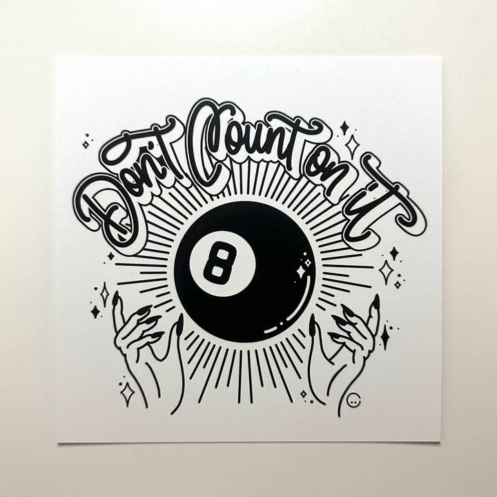 Common Joy – Impressão artística por atacado – Magic 8 Ball Print- Não Conte com isso