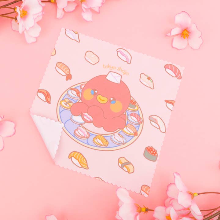 Takoya Sushi Microfiber Cloth for wholesale by tokyo shojo