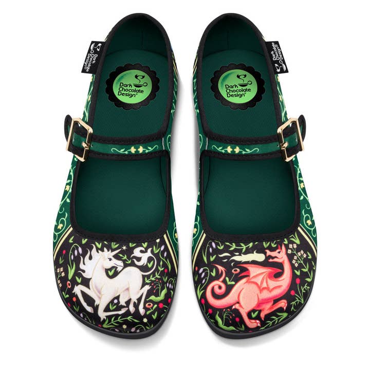 Hot Chocolate Design - Wholesale Flats - Women's - Chocolaticas® Medieval Bestiary Women's Mary Jane Flat