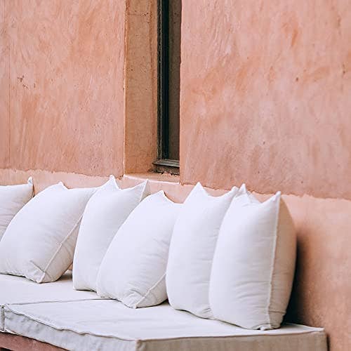 Ergodebrands - Wholesale Pillow Insert - Throw Pillow Inserts - White, 18 x 18 inches (Set of 2)3