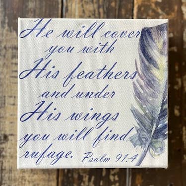 Décoration d'intérieur chrétienne, art sur toile, citation inspirante pour la vente par Rustic Nester