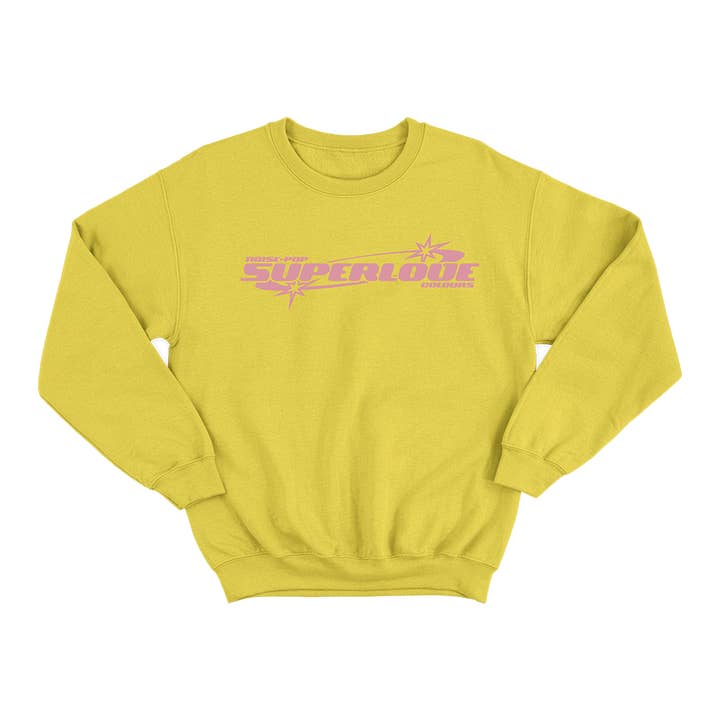 Y2K Yellow Crewneck for wholesale by Rude Records