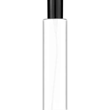 Best Bottles - Wholesale Spray Bottle - Cylinder Clear Bottle with Spray Pump-100ml(Multiple Caps)