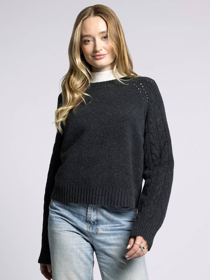 Weekend Los Angeles - Wholesale Knit Sweater - Women's - Knit Raglan Sweater - ZOEY SWEATER1