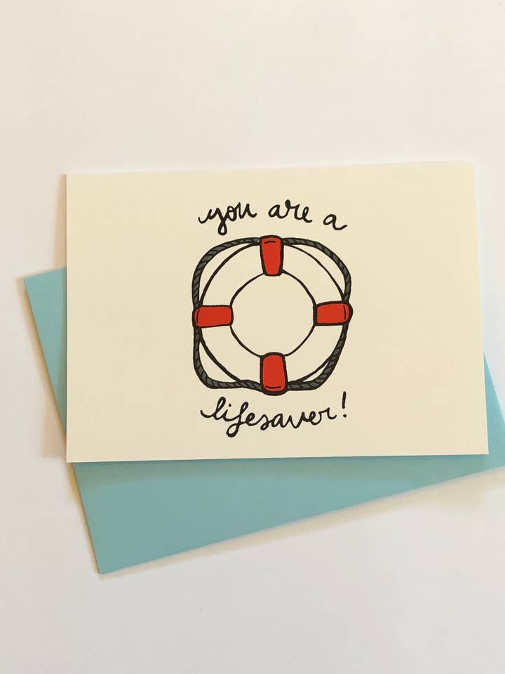 Carte de sauvetage/de remerciement pour la vente par Marigold Paper