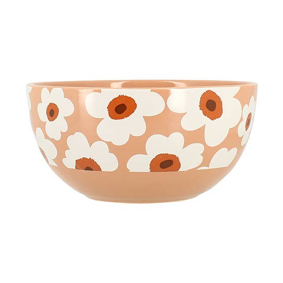 Daisy bowl 55cl in terracotta stoneware for wholesale by Novastyl