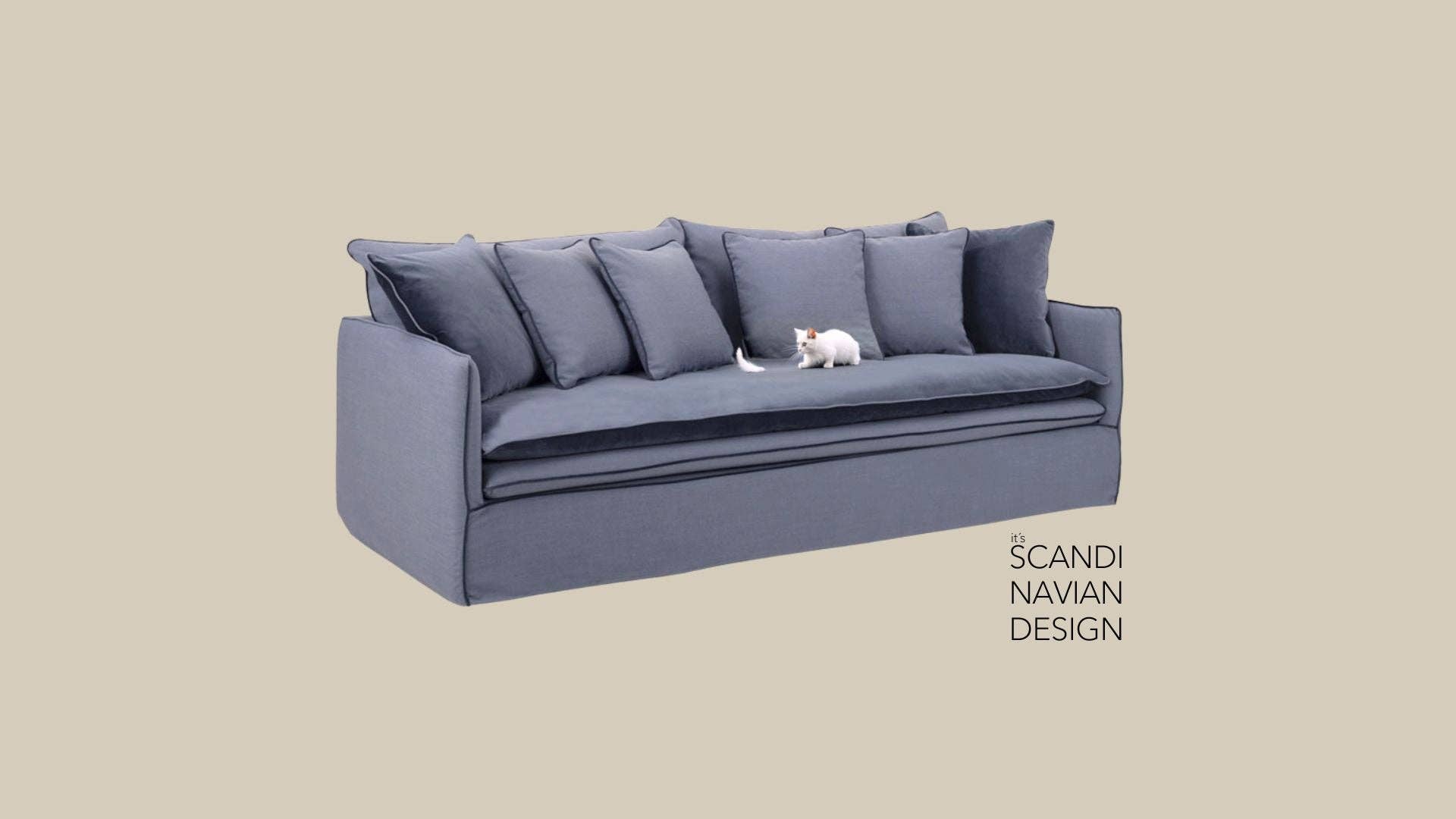Stockholm 4-seater sofa/single bed Exclusive Corduroy, Dusty Blue removable & washable cover for wholesale on Faire18