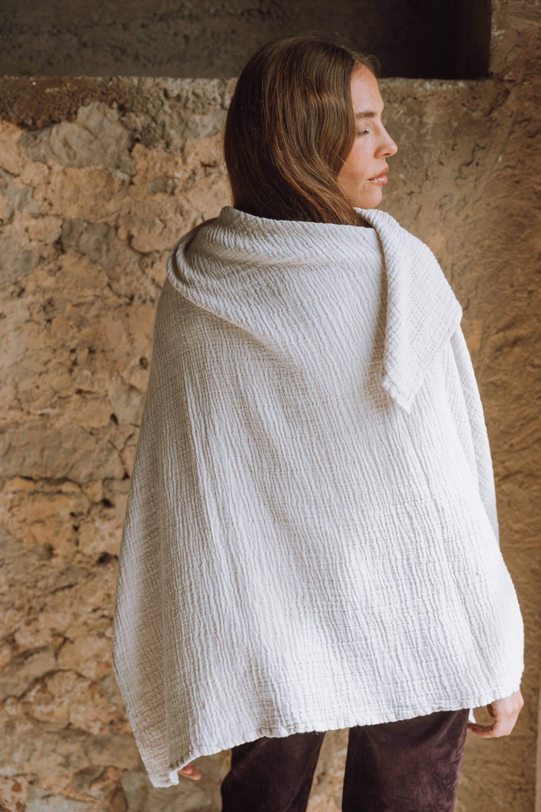 WAYDA – wholesale Halsduk - Dam – Weiches Weiß - bomullsmusselinsjal från WAYDA6