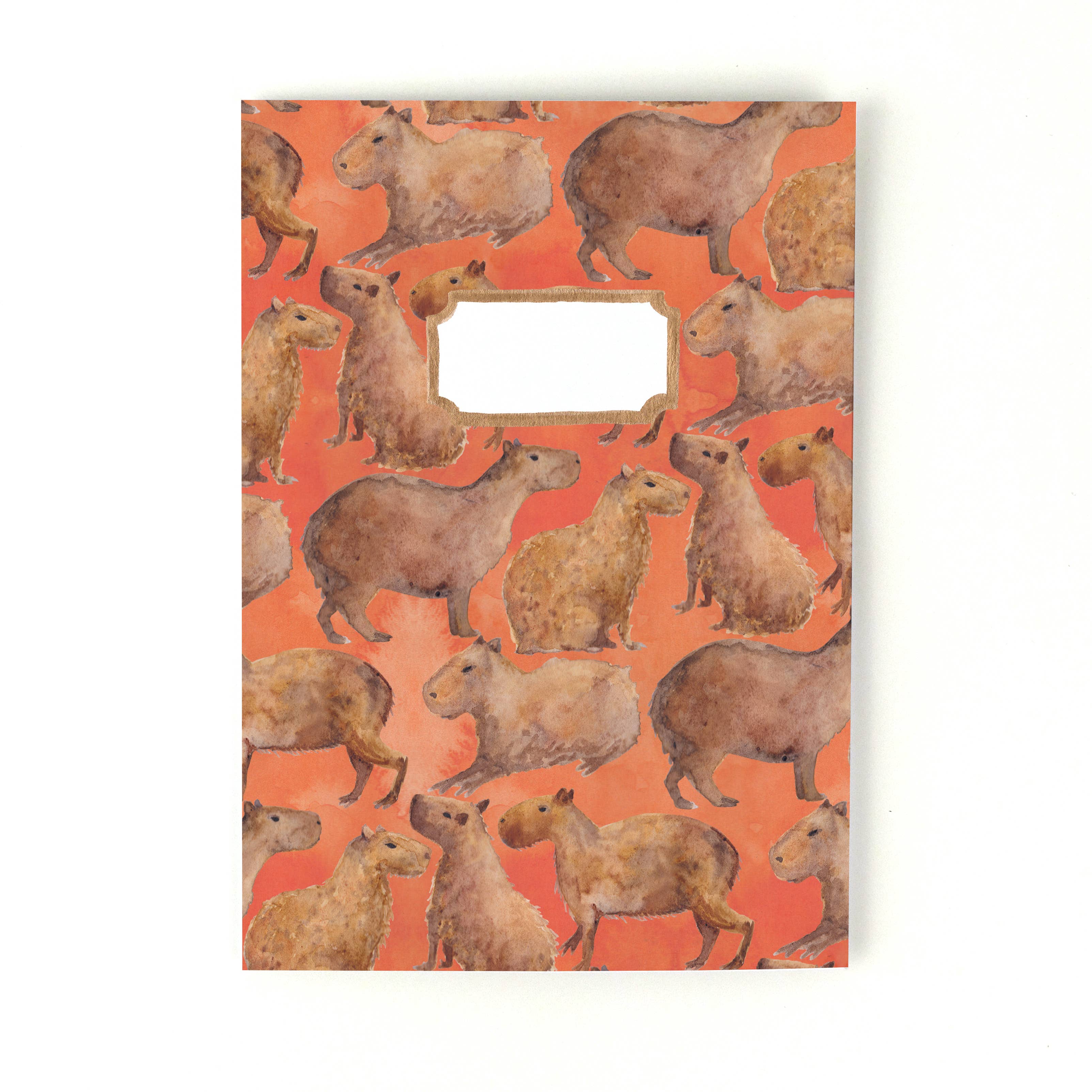 Bison Bindery – wholesale Journal/diary – Chill of Capybaras A5 Recycled Notebook - 76 Lined Pages2