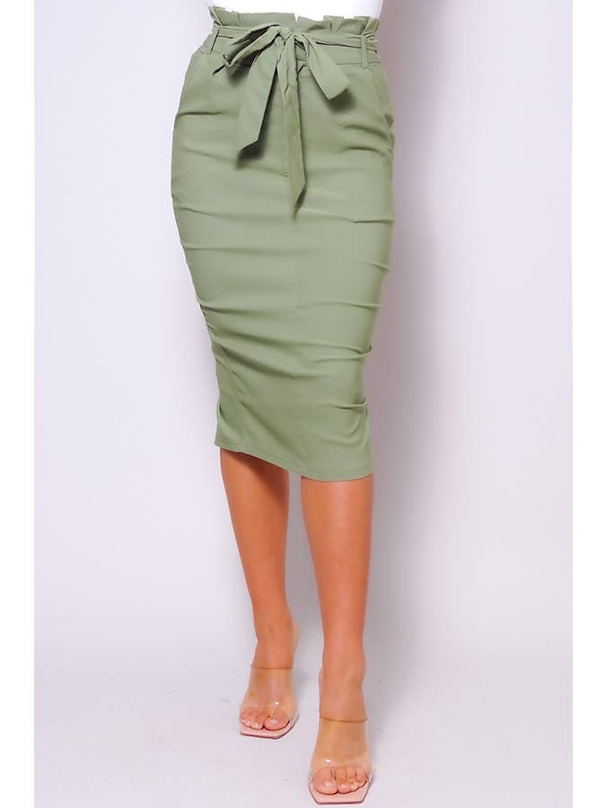 CEFIAN FASHION - Wholesale Rok - Dames - MISS DONNA CAREER MIDI-ROK MET HOGE TAILLE4