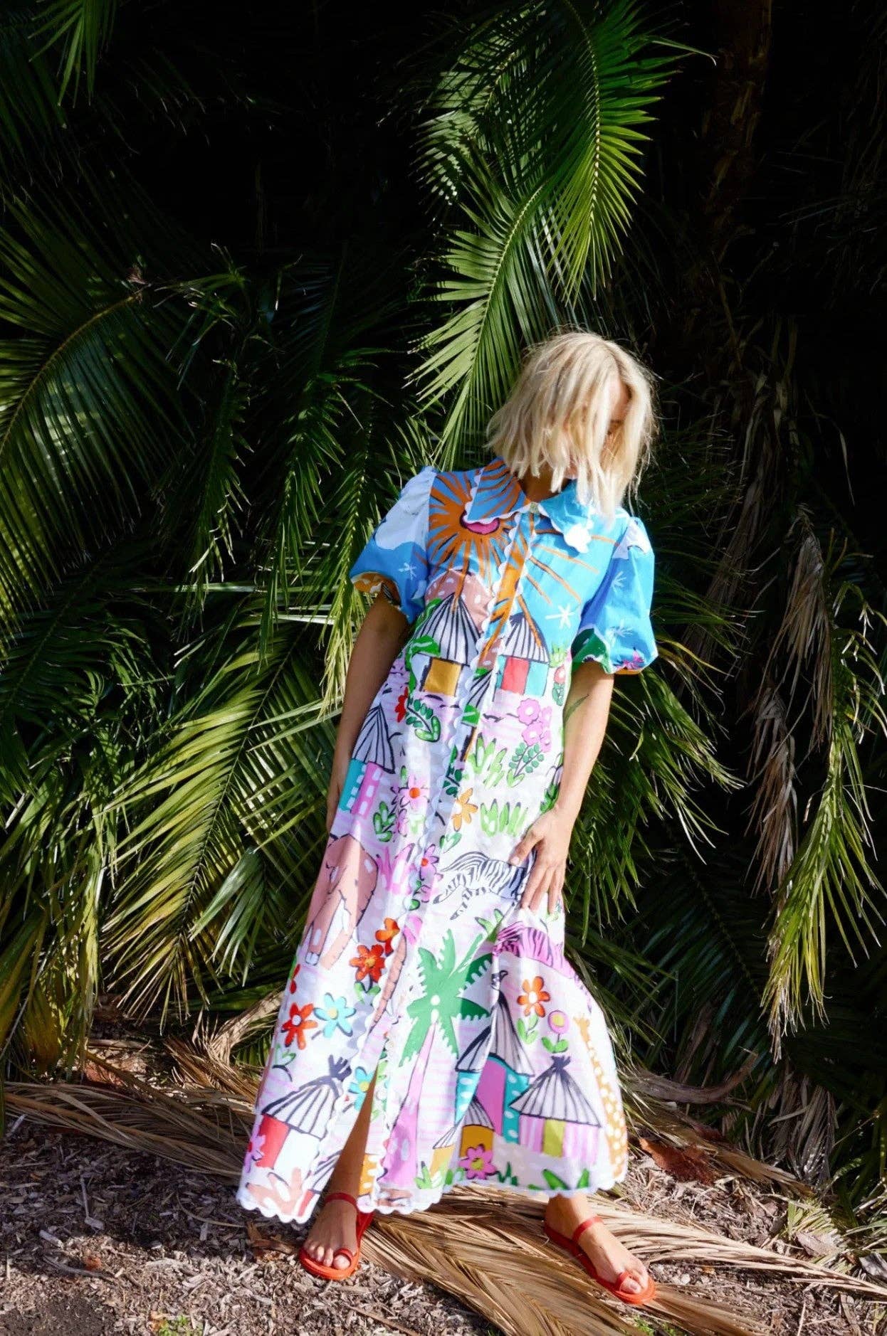 Pattern 2025 NEW Linen Print Dress EuroStyle for Beyond  for wholesale on Faire5