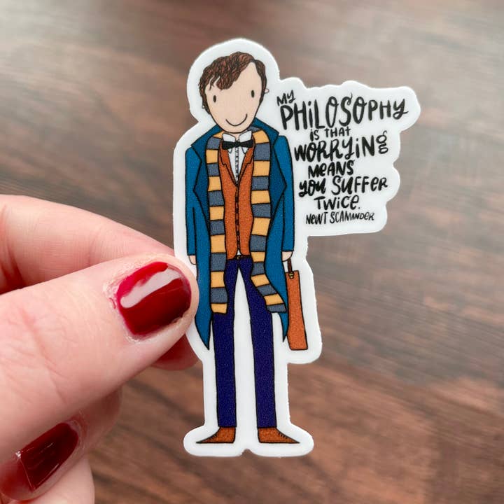 Adesivo ispirato al mago «Don't Worry» per la vendita all'ingrosso da parte di The Creative Ink