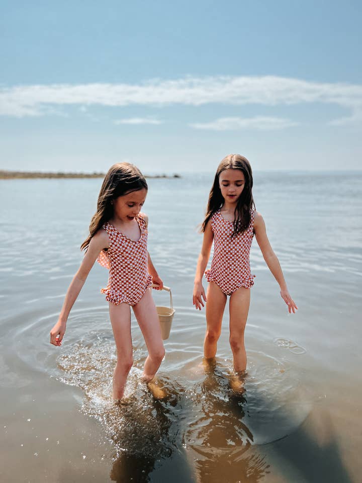 Golden Sun Girls Swimsuit for wholesale by Tulip+Olive