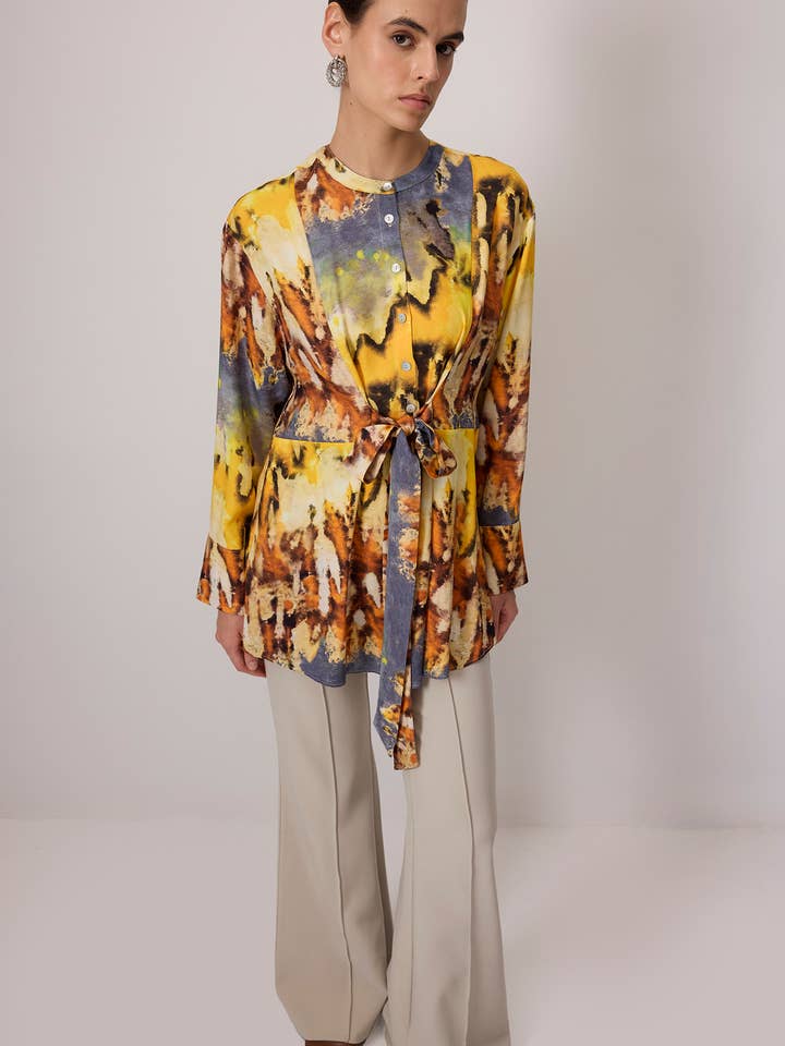 PATTERNED VISCOSE TUNIC for wholesale by Touché Privé