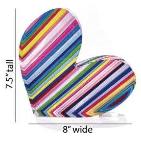 margo.rebecca - Wholesale Decorative Tabletop Object - rainbow drips - heart block3