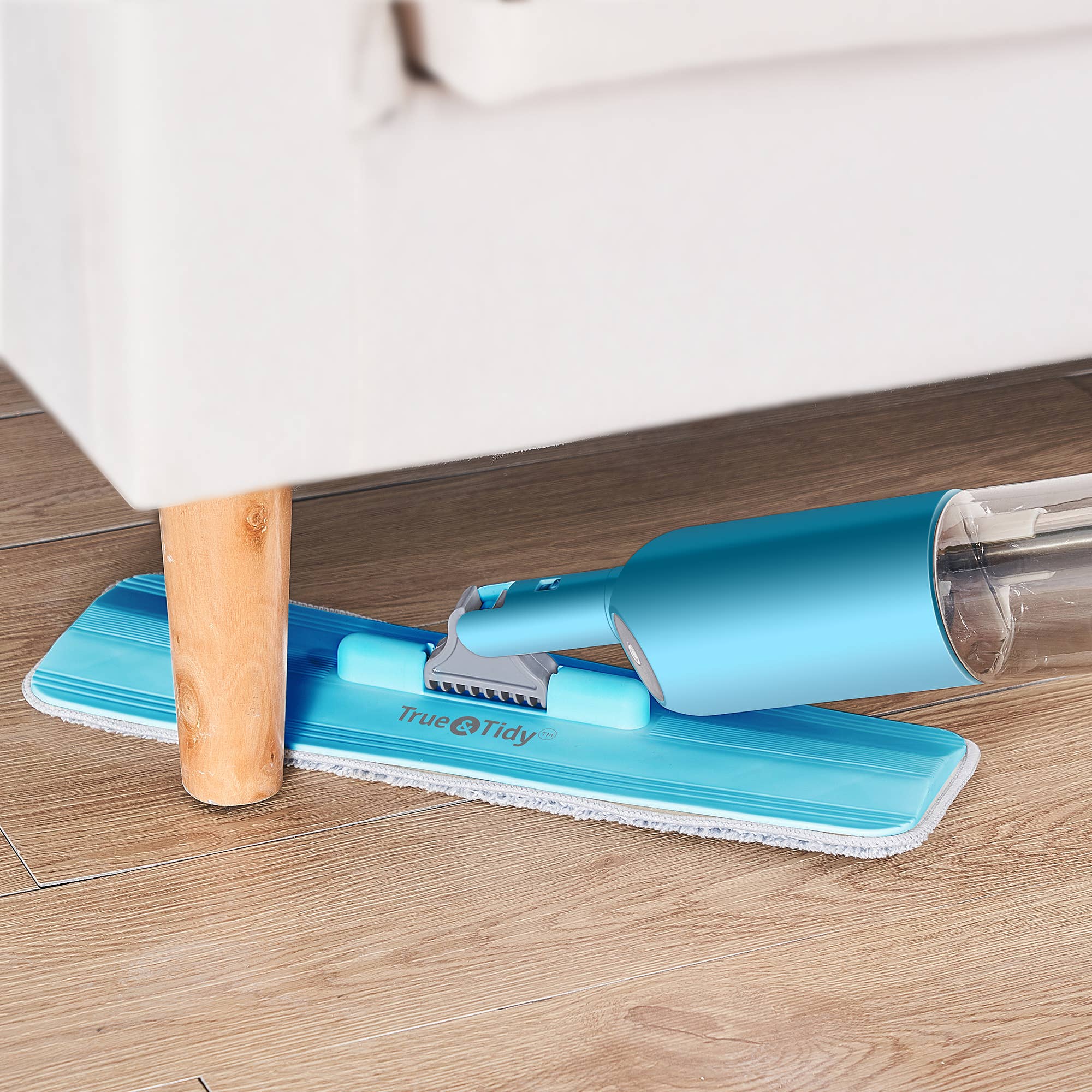 True & Tidy - Vente Serpillères - Ensemble de balai pulvérisateur avec réservoir rechargeable de luxe7