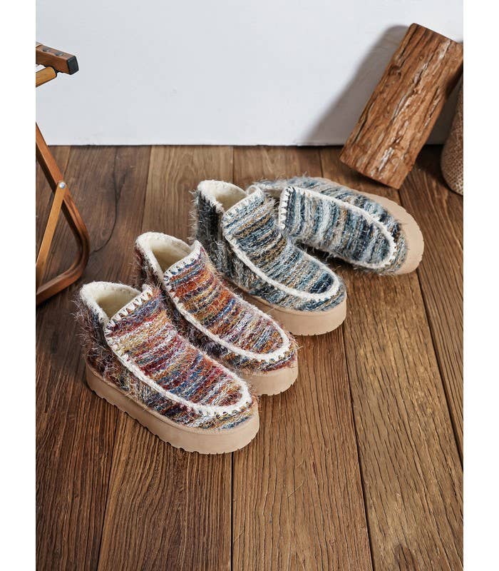 SWEET MAGIC SHOES & BAGS - Wholesale Booties - Women's - WIDE RUBBER AND TEXTILE SOLE BOOT1