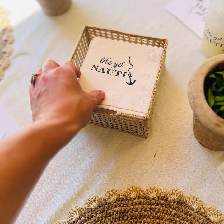 Sunshine Daisy LLC - Wholesale Disposable Napkin - Let's Get Nauti Cocktail Paper Napkins2