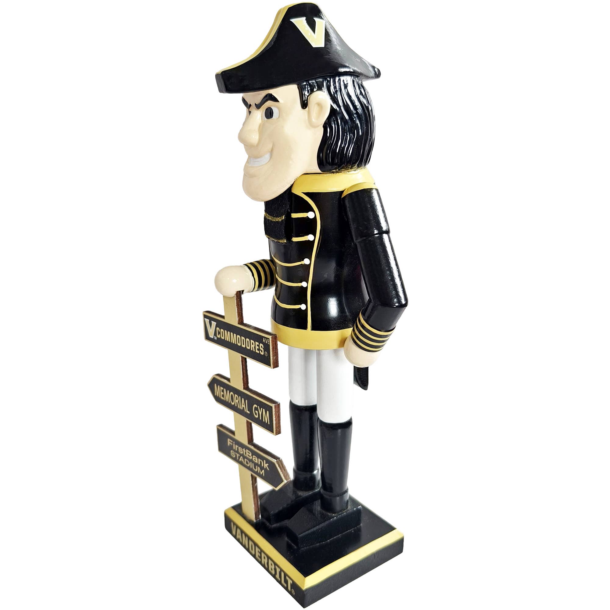 Santa’s Workshop Inc. - Wholesale Holiday Nutcracker - 12" Vanderbilt Commodores Mascot Nutcracker1