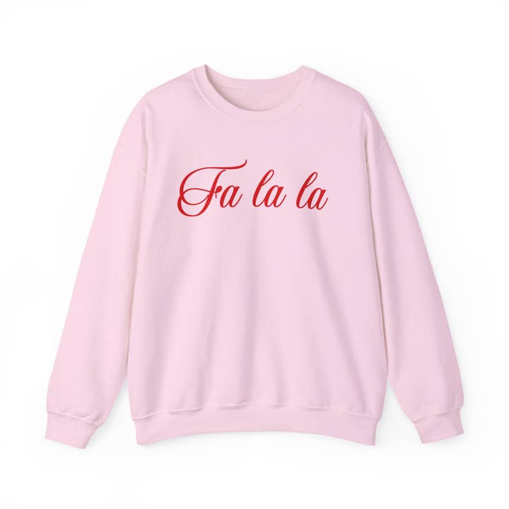 CHRISTMAS SPIRIT SWEATSHIRT- FA LA LA - Crewneck for wholesale by Rebecca Illustrated