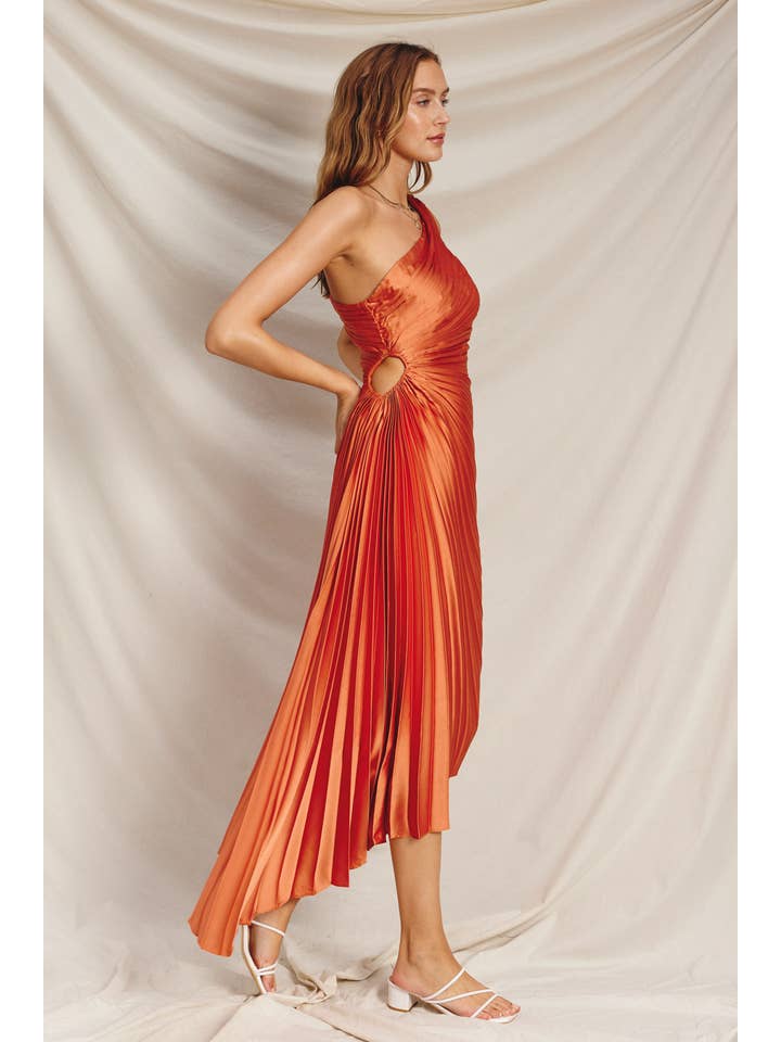 Dress Forum - Wholesale Dress - Women's - Olympia Asymmetrical Pleated Maxi Dress (1)13