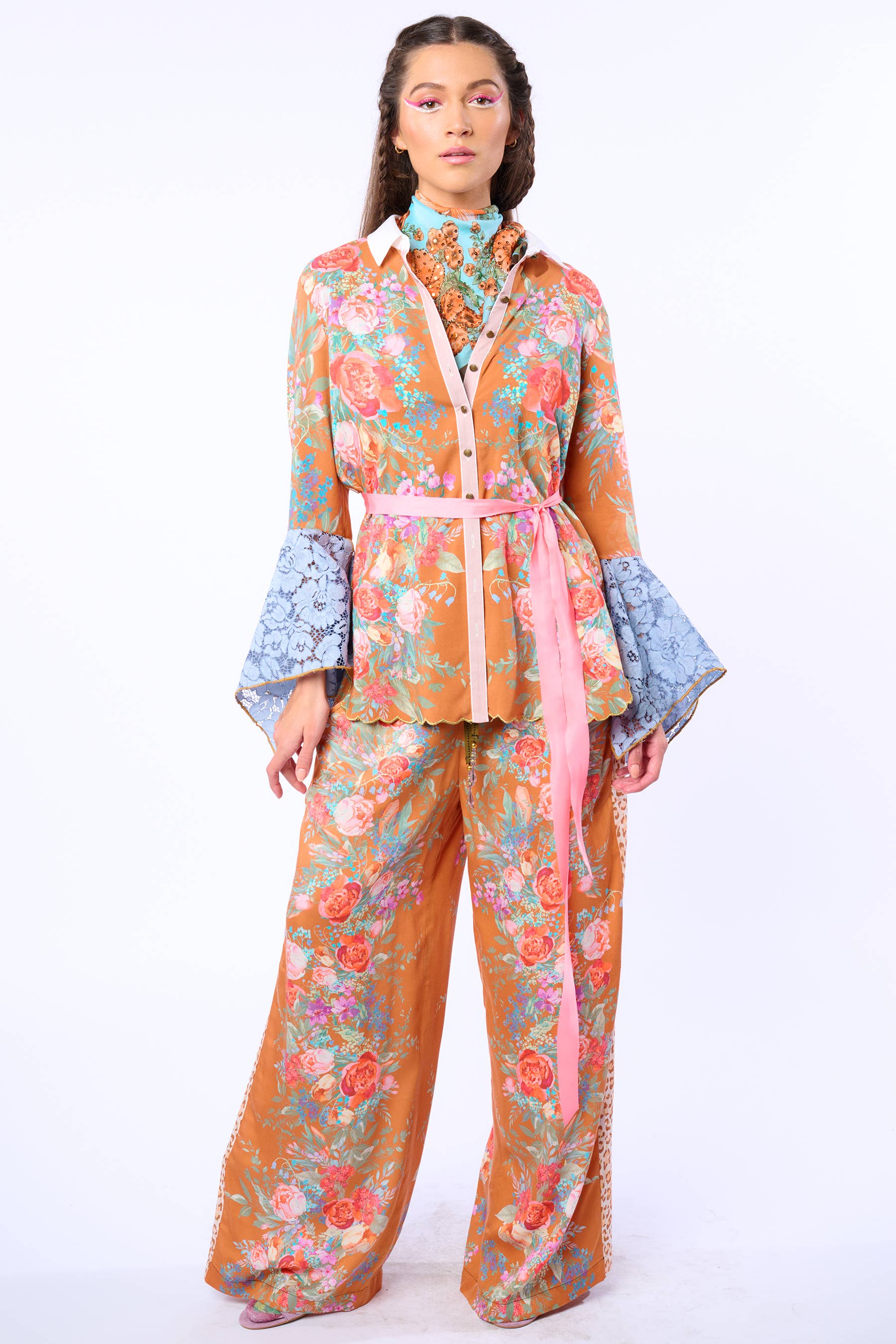 Kobberroseprint Valentina Skjorte for engroshandel på Faire25