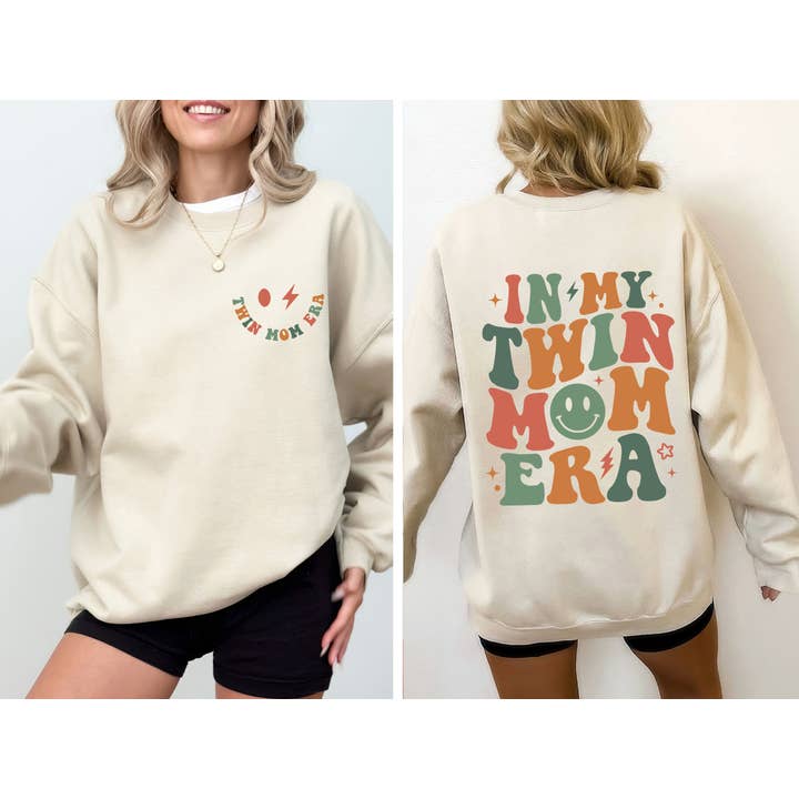 In My Twin Mom Era, Mother's Day Sweatshirt for wholesale by Refinery Number One LLC