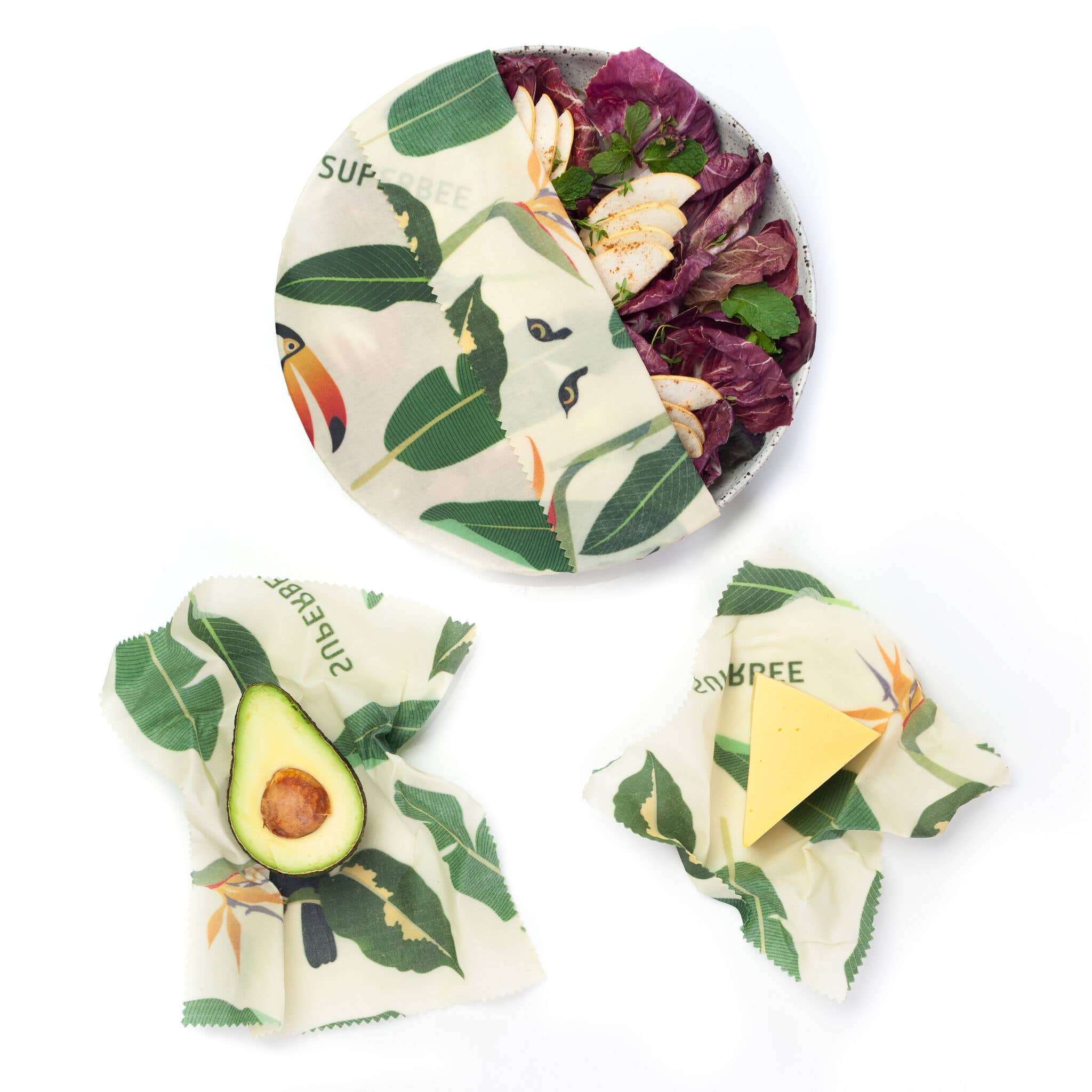 SuperBee - Eco Living Made Easy – Wrap/saco para armazenar alimentos por atacado – Caixa com 20 embalagens alimentares de cera de abelha “Beeginner” em 3 tamanhos7