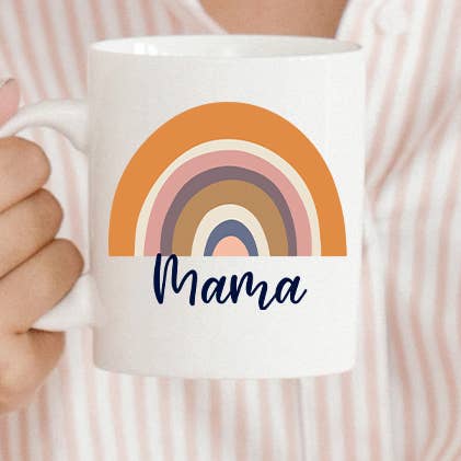 Mama Rainbow, Deluxe Oversized Ceramic Rainbow Mug for wholesale by Send Me a Dream