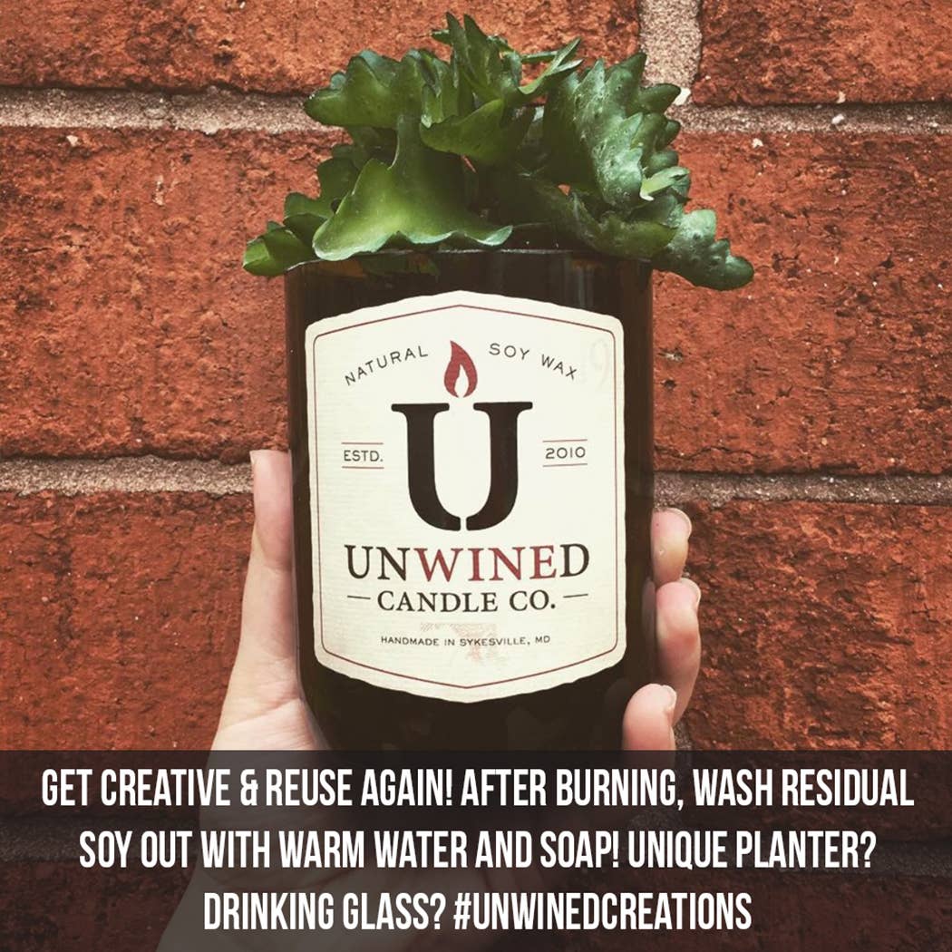 Unwined Candles - Wholesale Pot/gevulde kaars - Moonlight Signature Series - Wijnafvalkaars in Fles7