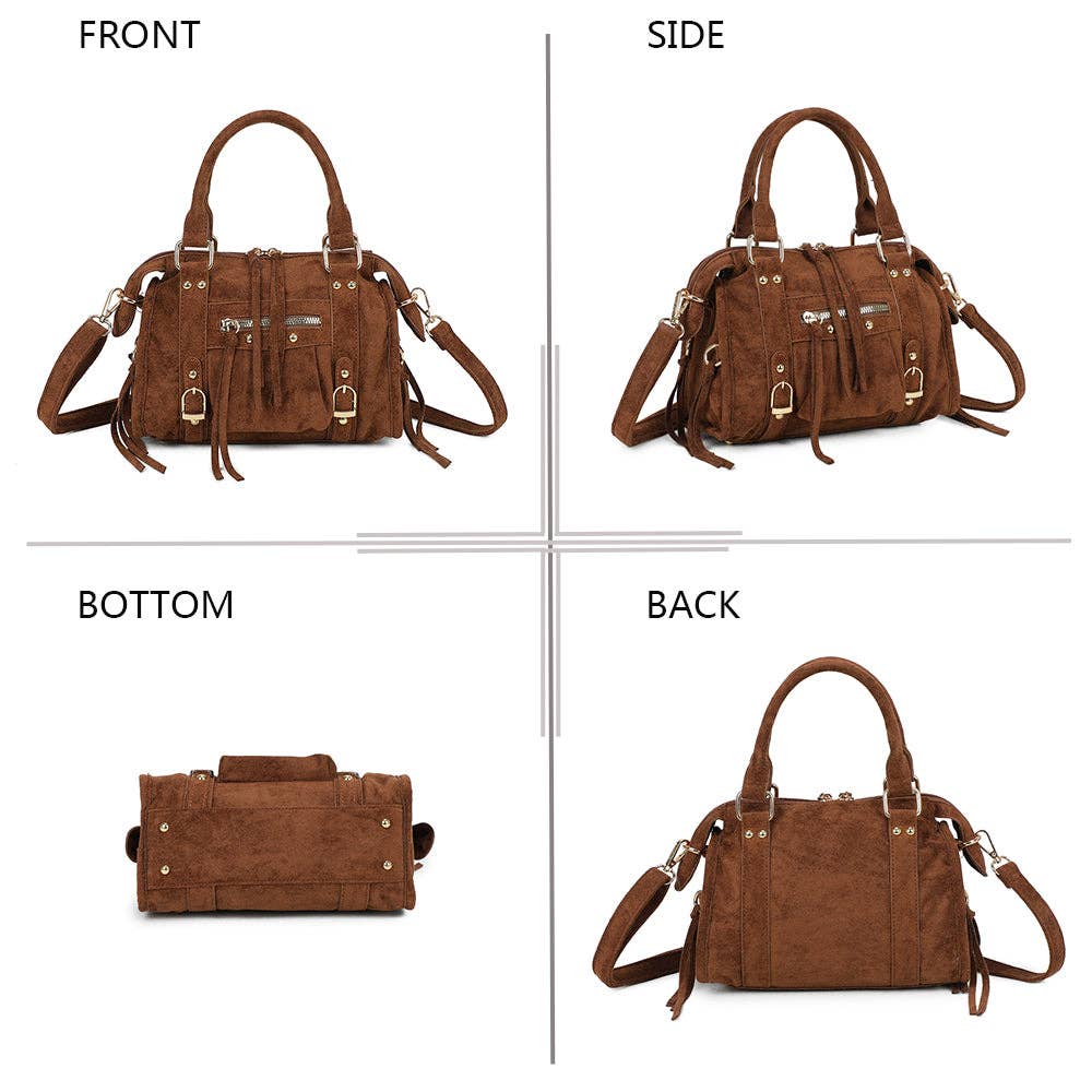 Gallantry – wholesale Shoulder bag – women's – Skyla Small Golden Suede19