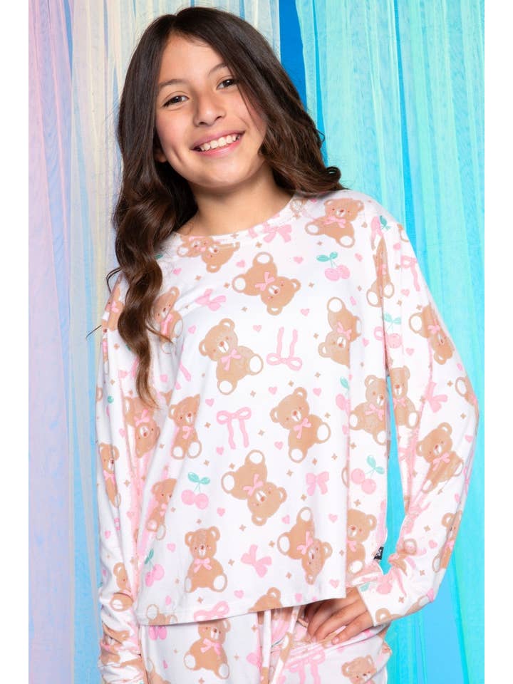 PixieLane - Vendita all'ingrosso Set loungewear - bambini - Pantaloni Easy Tee & Karate a manica lunga Simply Soft3