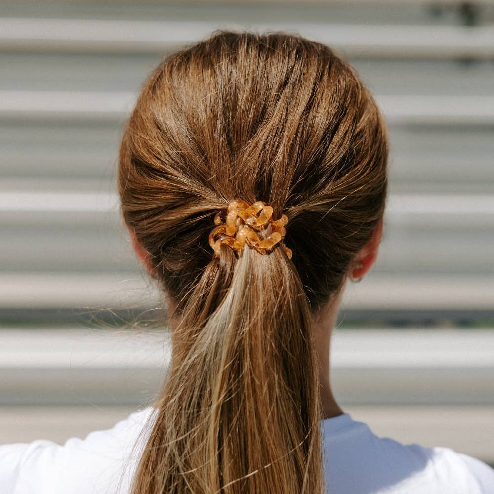 TELETIES - Wholesale Hair Tie - Spiral Hair Coils | Large | Go Tigers! Hair Ties3
