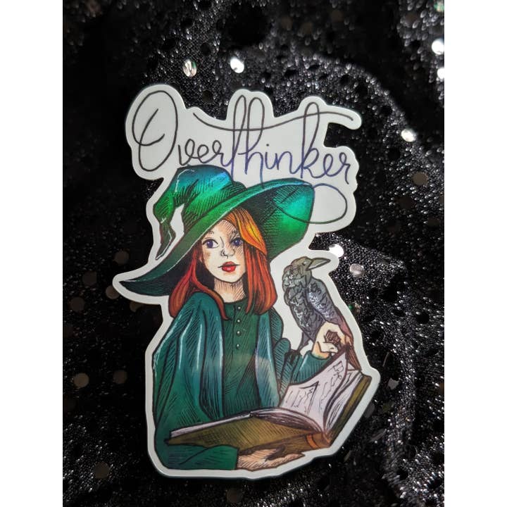 Ink & Wildflower - Wholesale Sticker - The Overthinker3