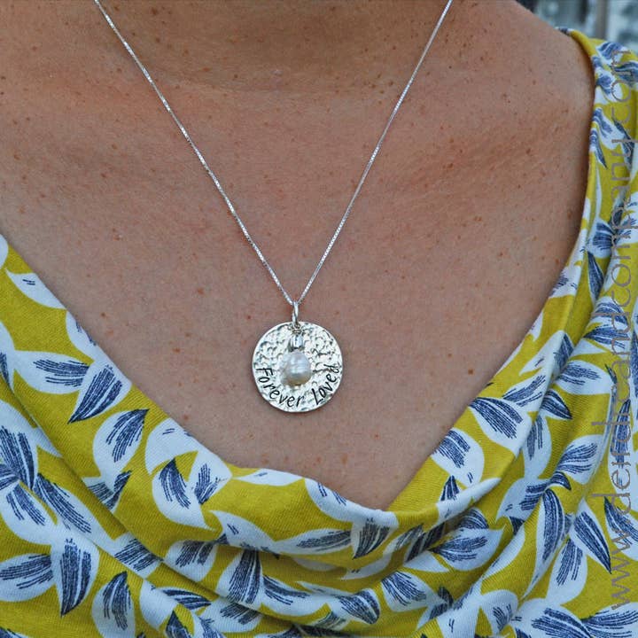 Forever Loved Necklace in Silver for wholesale by Deirdre & Company
