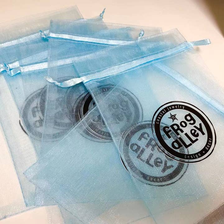 Zakka - Wholesale Cadeautasje - 100 stuks Gepersonaliseerde Aangepaste Logo Print Organza Zakje 2,75"x3"4