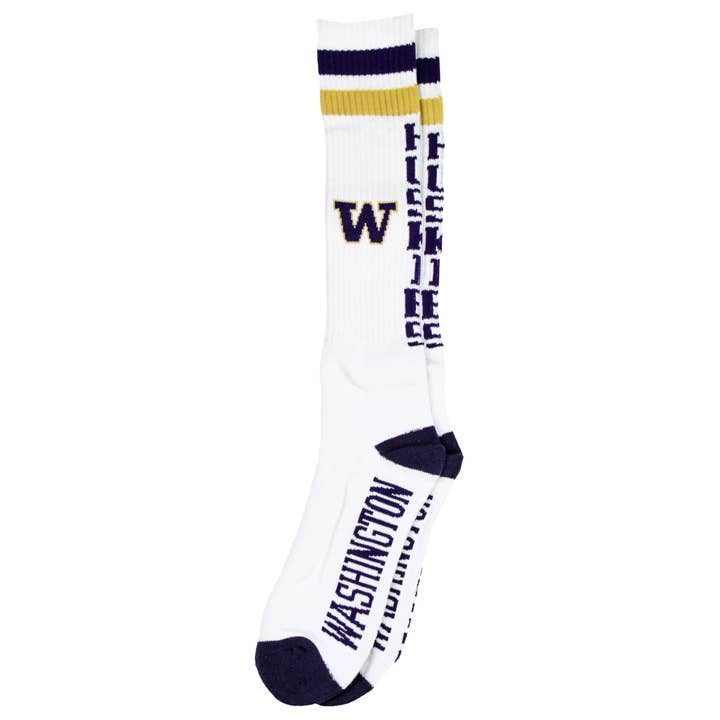 Chaussettes Washington Huskies White Tube pour la vente par Donegal Bay
