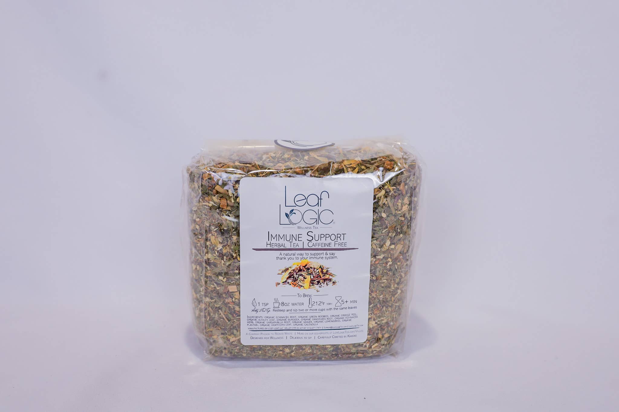 Leaf Logic – wholesale Loose tea – Immune Support Loose Leaf Tea - Bulk or Amber Refillable Jar3