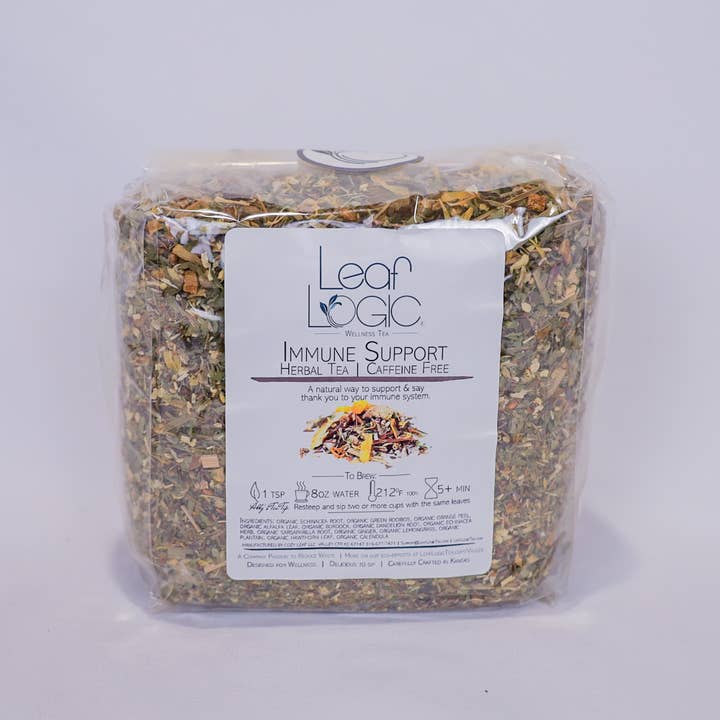 Leaf Logic – wholesale Loose tea – Immune Support Loose Leaf Tea - Bulk or Amber Refillable Jar3