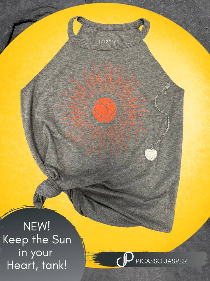 Keep the Sun in Your Heart, Tank for wholesale by Picasso Jasper