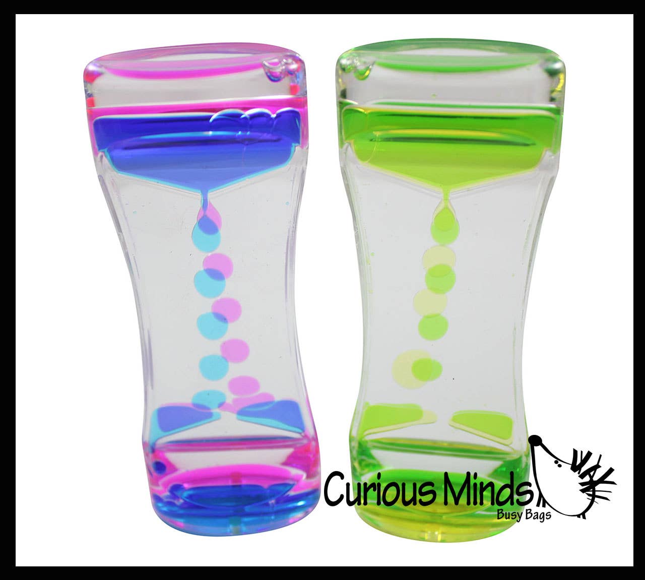 Curious Minds Toys - Wholesale Fidget Toy - Kids - 1 Liquid Dripping Timer - Calm Down Jar - Soothing and Calmi0