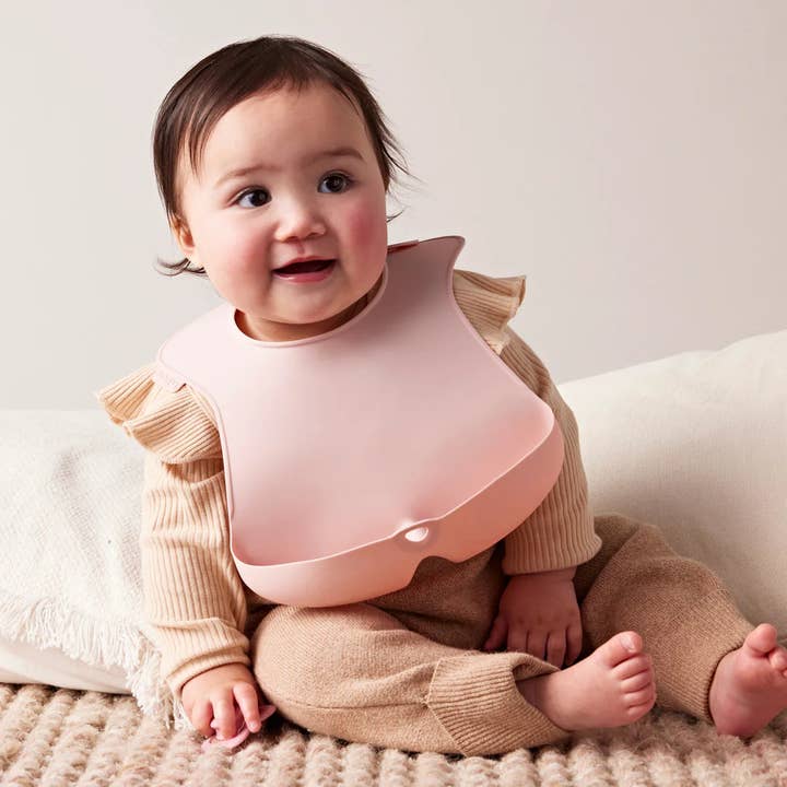 b.box USA - Wholesale Bib - Baby - silicone bib - blush