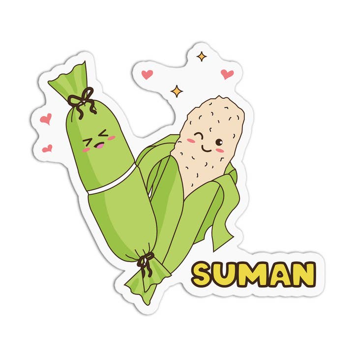 Girls Printing House - Wholesale Sticker - Pinoy Kakanin Suman Vinyl Waterproof Stickers0