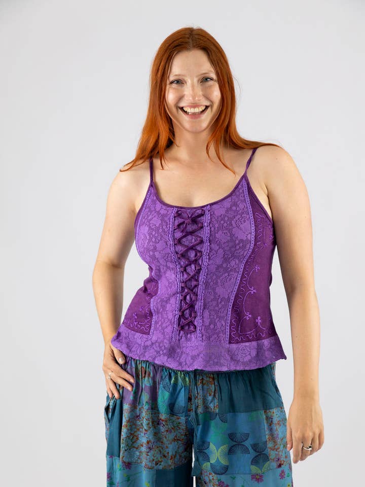 Willow korsetstil top for engroshandel hos Wicked Dragon Clothing