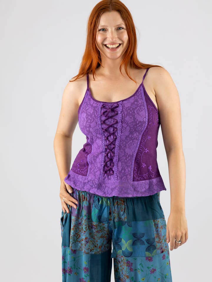 Willow korsetstil top for engroshandel hos Wicked Dragon Clothing