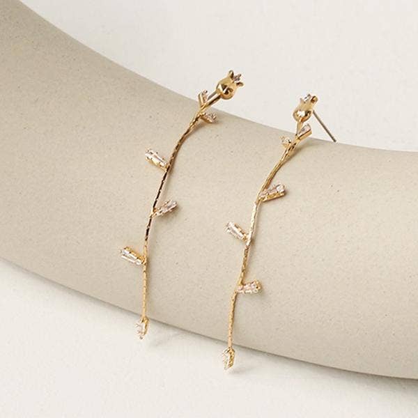 LanLivia - Wholesale Dangle Earrings - Retro Rose Gold-Plated Longline Earrings2