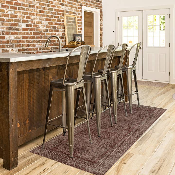 Victoria FloorFlat | Wine - Premium Vinyl Mat for wholesale by Carolina Creekhouse