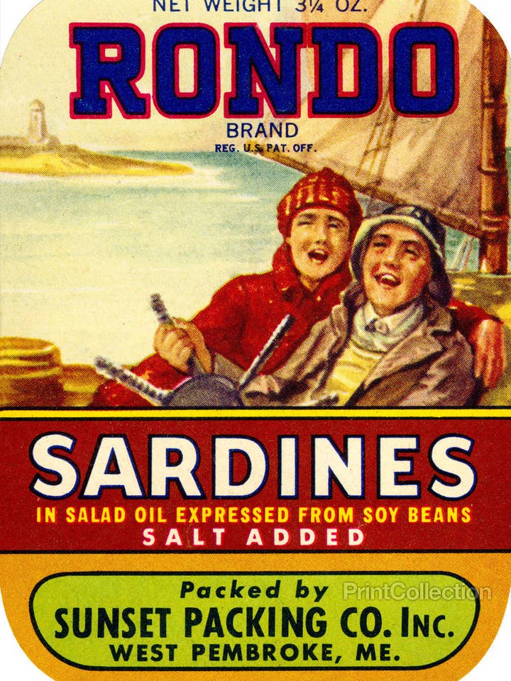Rondo Sardines Salt Added for wholesale by Print Collection