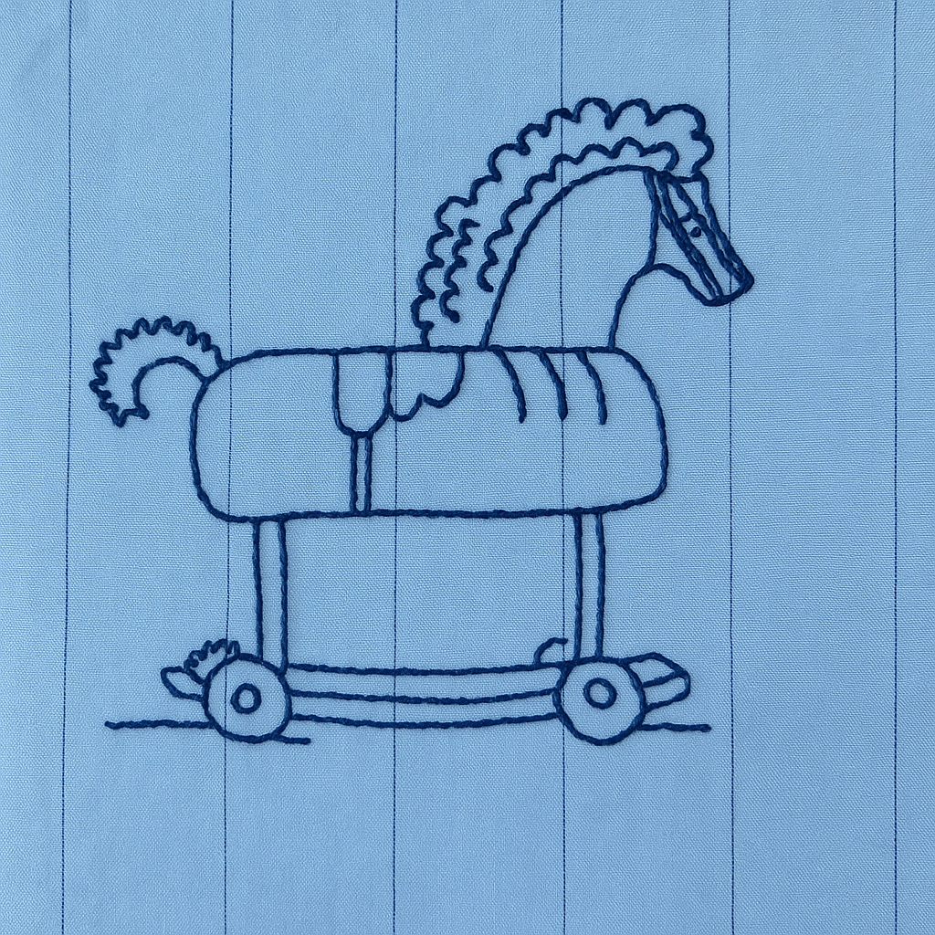 Heyday - Vente Chemise à col boutonné – femme - Chemise à rayures avec animaux brodés ludiques2